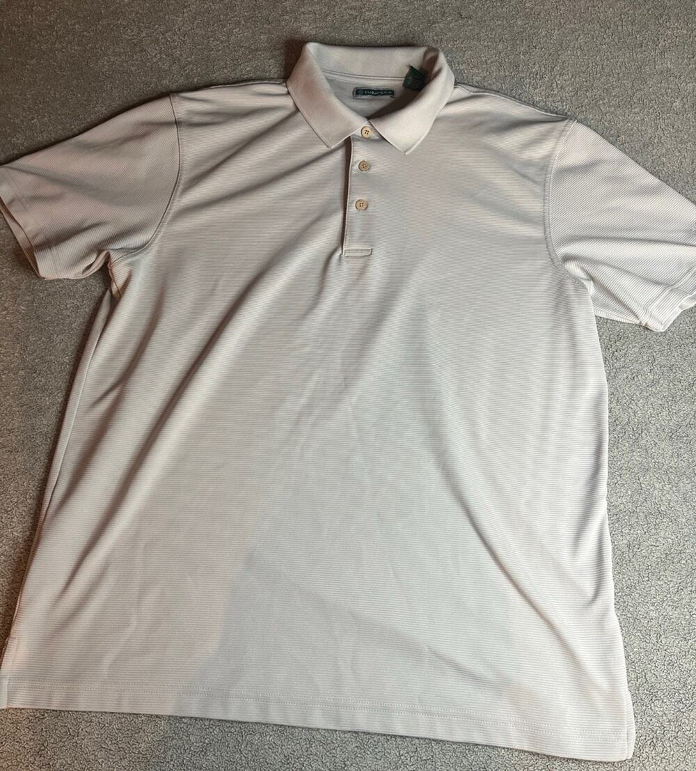 Cubavera Men's Short Sleeve Button-Up Shirt, Regular Fit Light Grey XL Polyester